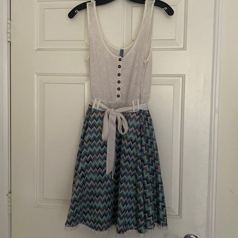 Vintage free people lace & woven dress